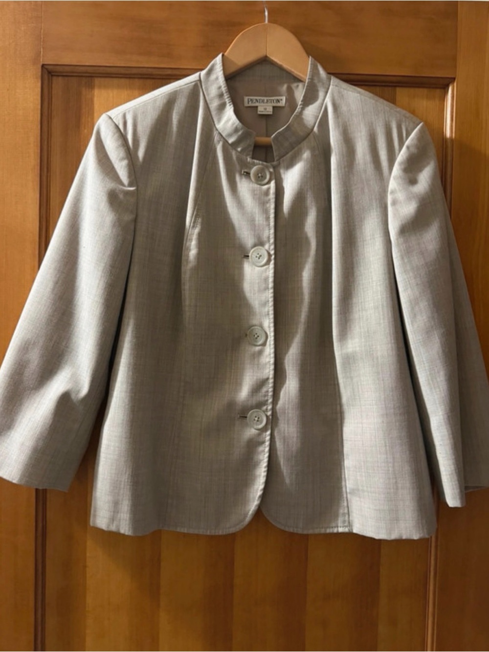 Vintage Pendleton Wool Blend Blazer Jacket, Size 12